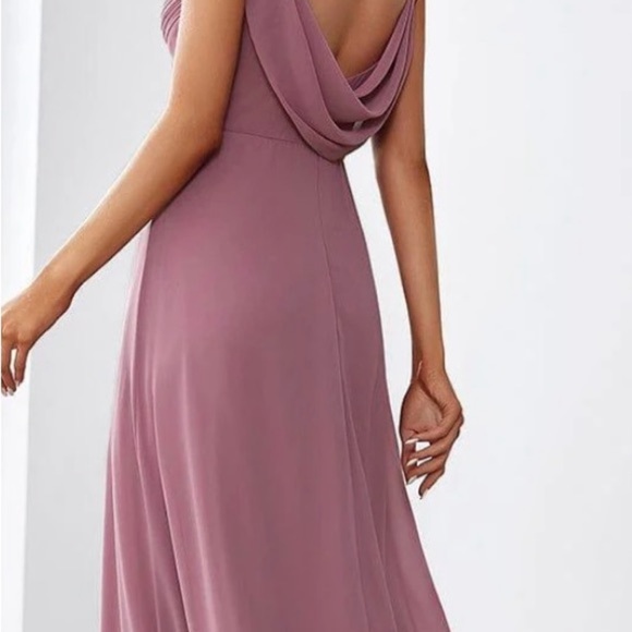 Ever Pretty Criss-Cross V-Neck Chiffon Backless A-Line Bridesmaid - Picture 2 of 13